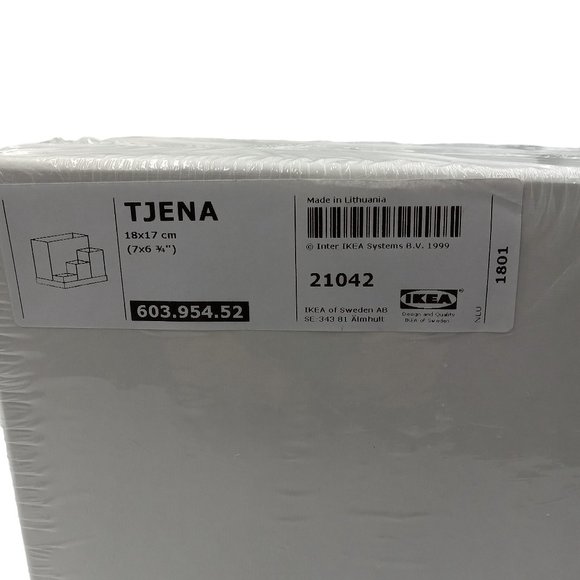IKEA TJENA White Desk Stationary Organizer Boxes Set In Sealed Package - Picture 2 of 6